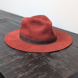 Orvis Straw Hat Womens Fedora Bucket Brim Fishing Beach Hiking Sun Protection 7\